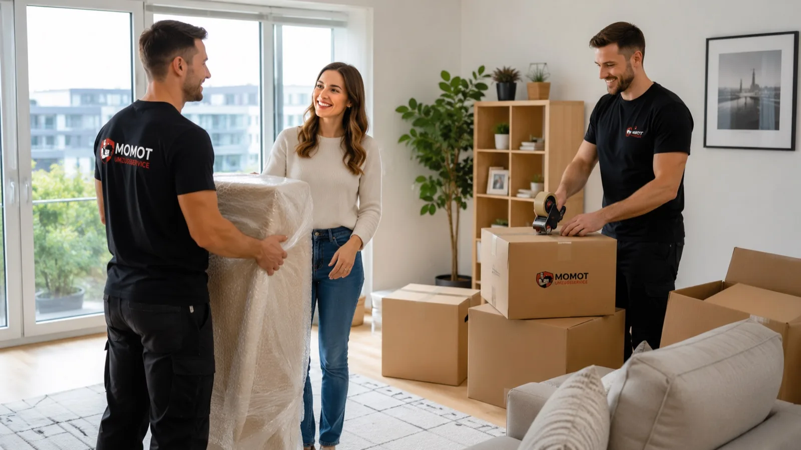 Entrümpelung & Verpackung Hamburg: Momot-Team verpackt Möbel beim Kunden zuhause
